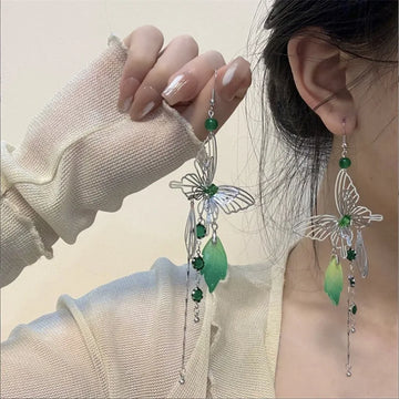 Daiiibabyyy  Smart Butterfly Ear Hook Earrings - Fairy Temperament New Style Women's Fashion Jewelry Accessory